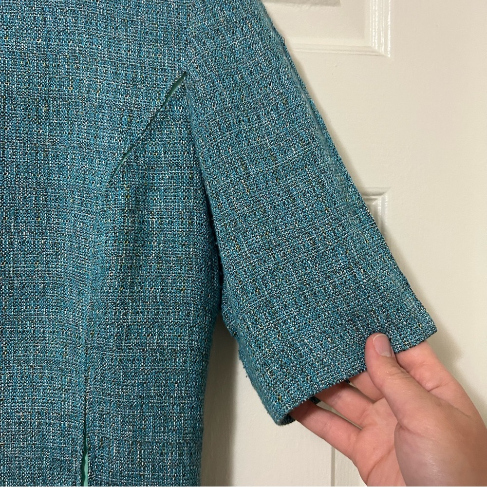 Rag & bone turquoise tweed sheath dress Size 4 - Picture 7 of 12